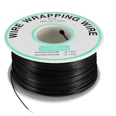 Wrapping Wire Tin Plated Copper Wire P/N DM-30-1000 30 AWG 200M Length Black