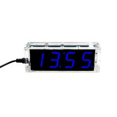 DIY Electronic LED Clock Kit Digital Alarm Time Display Microcontroller Project