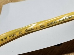 Genesis 2196 18/4C+22/3P+22/4C+22/2C Riser Access Control Cable Yellow/50ft