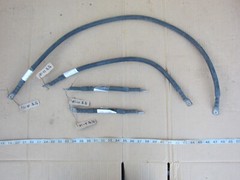 9″ 10″ 23″ 41″ AWG #1 Copper Wire w Lug, Used