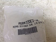Adams ASA472DCI-AL Designer Dual 1/8 BTN 2N/O ASA472DCIAL New (TBI)