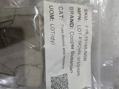 Cooper Bussmann FSCVR Fuse Holder Cover Cap Contact Protection 1/order
