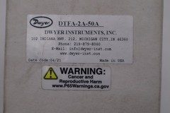 DWYER DTFA-2A-50A AIR FLOWMETER 3000PSI 50SCFM – STOCK GF114A