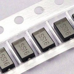 50PCS SS16 SR160 1A/60V SMA DO-214AC SMD Schottky Diodes