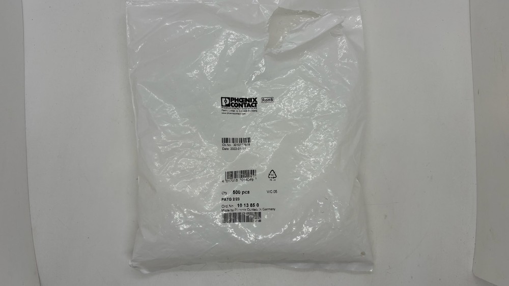 200 pcs- Phoenix Contact PATG 2/23 1013850 Slide On Wire Conductor Marker Sleeve