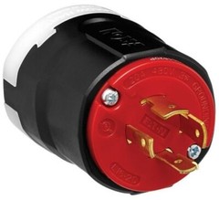 Arrow Hart AHCL1620P, 480 VAC, 20 A, NEMA L16-20, Locking Device Plug, 1pc