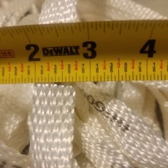 1 BUNDLE OF 50′ 3/4″ MULETAPE, PULLTAPE, FLAT-ROPE 6.000 lbs STRENGTH