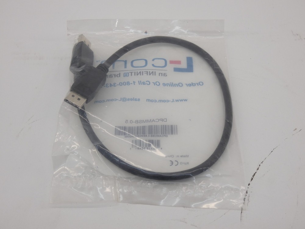 L-Com DPCAMMSB-0.5 Low Profile Cable – NEW Surplus!