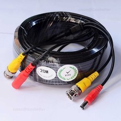 BNC DC POWER VIDEO SECURITY CCTV CAMERA DVR EXTENSION CABLE DATA LEAD WIRE 1-50m