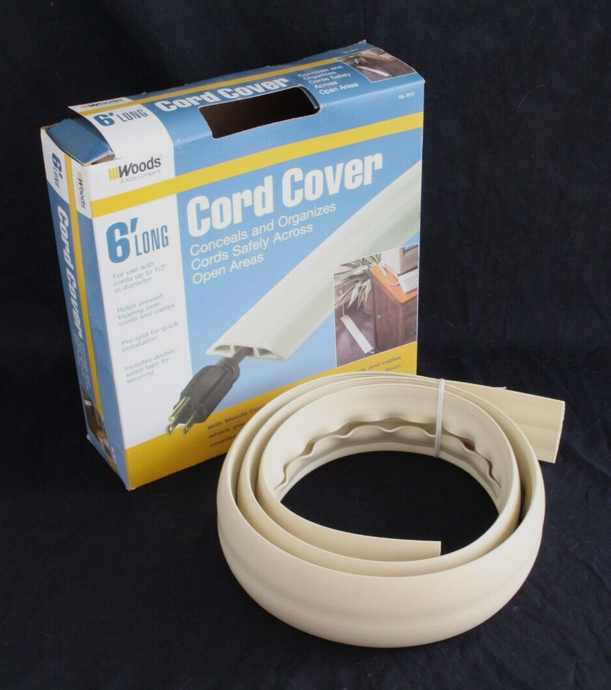 Katy Woods 6′ Pre-Split Long Rubber Cord Cover & Organizer NEW