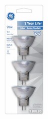 Standard Floodlight Bulb, 20 Watt, 3-Pk. – 85289
