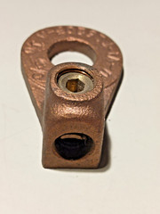 PENN-UNION VI-T16203-A BRONZE RND VI-TITE LUG 1/0-4/0cu 3/4″ STUD, VINTAGE