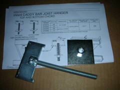 ERICO nVent Caddy CTH037BC Bottom Chord Truss-T Bar-Joist Hanger 3/8″ Rod NEW!!