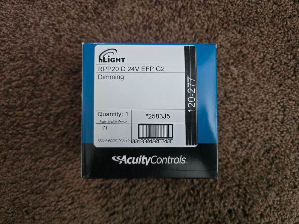 Acuity Controls nLIGHT Air RPP20 OCCUPANCY CONTROLLED DIMMING RPP20 D 24V EFP G2