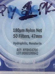 *PACK OF 100* Merck Millipore NY8H04700 Nylon Mesh Filter Membrane 47mm 180um