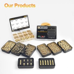 Heat Set Insert Tool,Tips for Threaded inserts M2 M2.5 M3 M2-M6 6 Tips, Brass