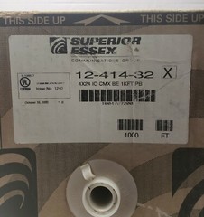 Superior Essex-24-4P Station Wire-10 Cmx-1,000FT-Sol Bc I/O Grade-Sol Bc PE/PVC