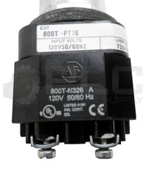 LOT OF 2 ALLEN BRADLEY 800T-PT16 /T PUSH BUTTON W/ 800T-N326 /A W/ 800T-XA /D
