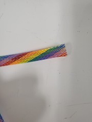 25 FT 3/8″ RAINBOW PET EXPANDO SLEEVING BRAID