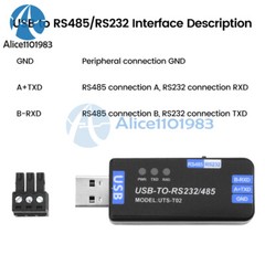 Industrial USB to RS485/RS232 Communication Converter Module CH343G USB-A