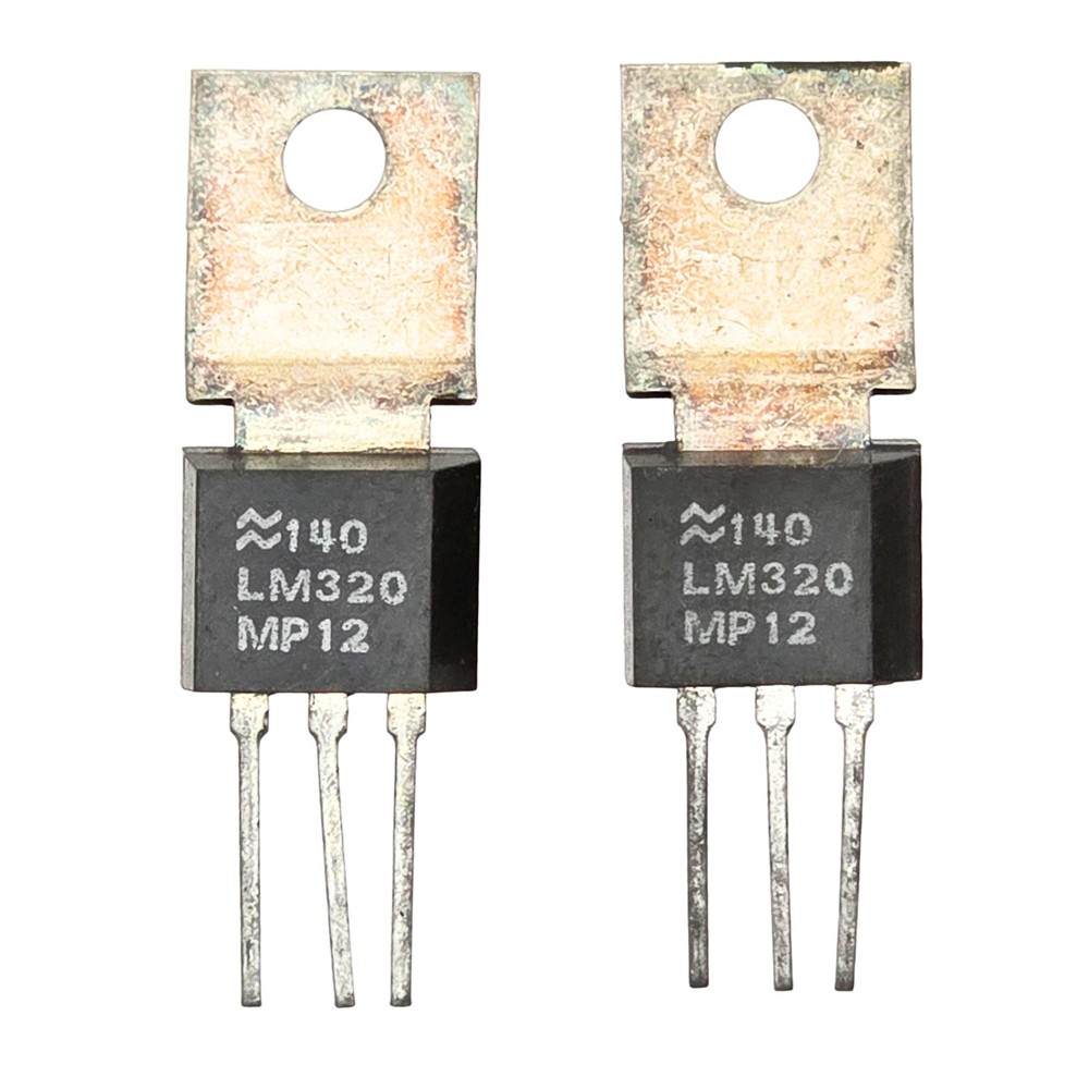2pcs National LM320MP-12 0.5Amp -12VDC Negative Voltage Regulators – TO-202 Case