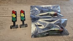 (4 Pack) OAK-PINE X0024RMM3V Traffic Light Single Control Panel 3 Colour