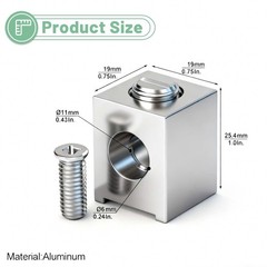 Neutral Lug Kit Circuit Breaker Ground Lugs Aluminum Ground Number of Items: 4