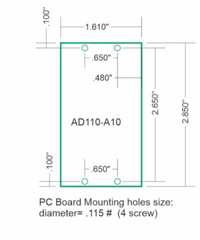 AD110-A10 0-10V LED DIMMER PWM 10 A Output range 12VDC- 24 VDC; Made in USA