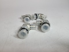 LOT OF 4 NEW Parker Electrical Fitting SMA-06 Elbow 3/8 O RING 90 DEGREE, STEEL