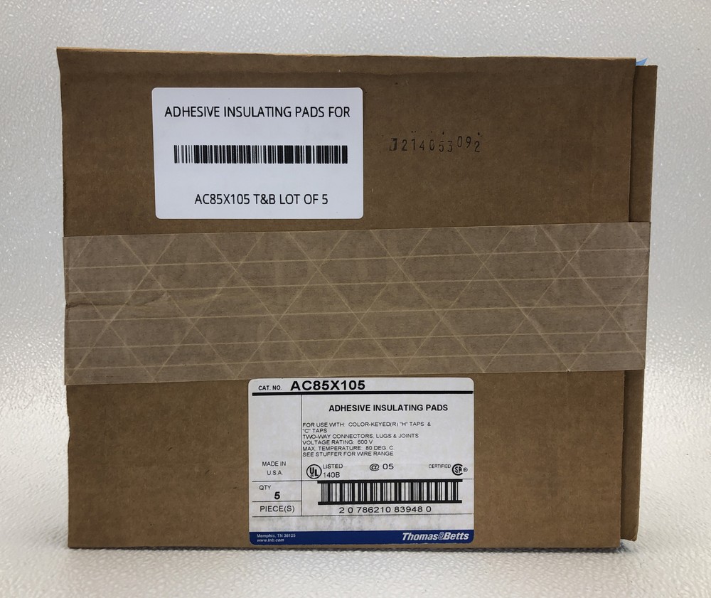AC85X105 T&B ADHESIVE INSULATING PADS LOT OF 5