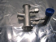 AMAT 0040-20433 Stainless Steel Vacuum Tube TEE, NW40 Flanges, 104477