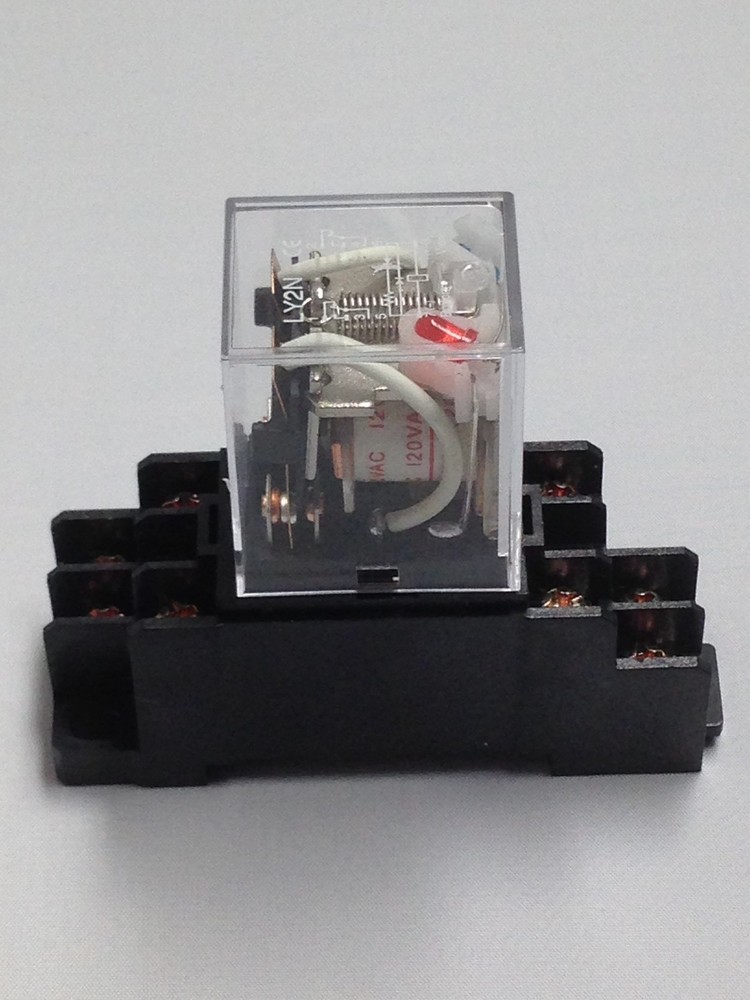 Relay LY2N LY2 110VAC 110V 120VAC 120V AC – 10A 240VAC 28VDC With Socket
