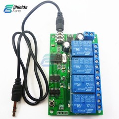 AD22B04 12V 4CH MT8870 DTMF Tone Signal Decoder Relay Phone Remote Control PLC
