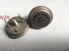 GM/DELCO – 2N277 – Transistors, Bipolar PNP. 40V 170 watt at 25degC.