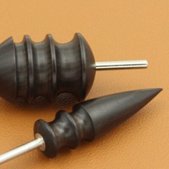 2PCS Pointed Tip Leather Burnisher Electric Polished Head Edge Slicker Tools US