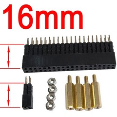 DSLRKIT 16mm GPIO and PoE Pin Header Height Increaser Extender for Raspberry…