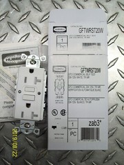 (1) NEW HUBBELL GFTWRST20W GFCI RECEPTACLE 20A 125V SELF TEST COMMERCIAL WHITE
