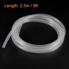 Transparent silicone tube, 6mm ID 8mm OD 8 feet, silicone hose