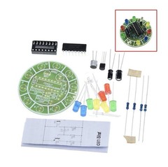CD4017 colorful voice control rotating LED light kit electronic diy kit