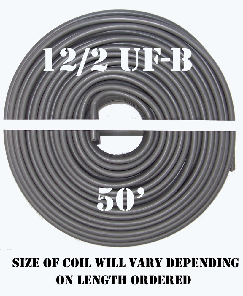 12/2 UF-B x 50′ Southwire Underground Feeder Cable