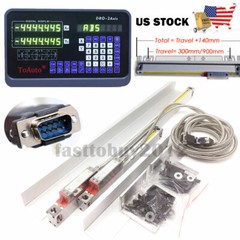 2Axis DRO 12″ 36″ Linear Scale Digital Readout Display Bridgeport 9X42 Table,US