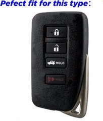 4-Button Key Fob Case for Lexus AWD 300 200t 250 500 350h 350 450h Model: Pink