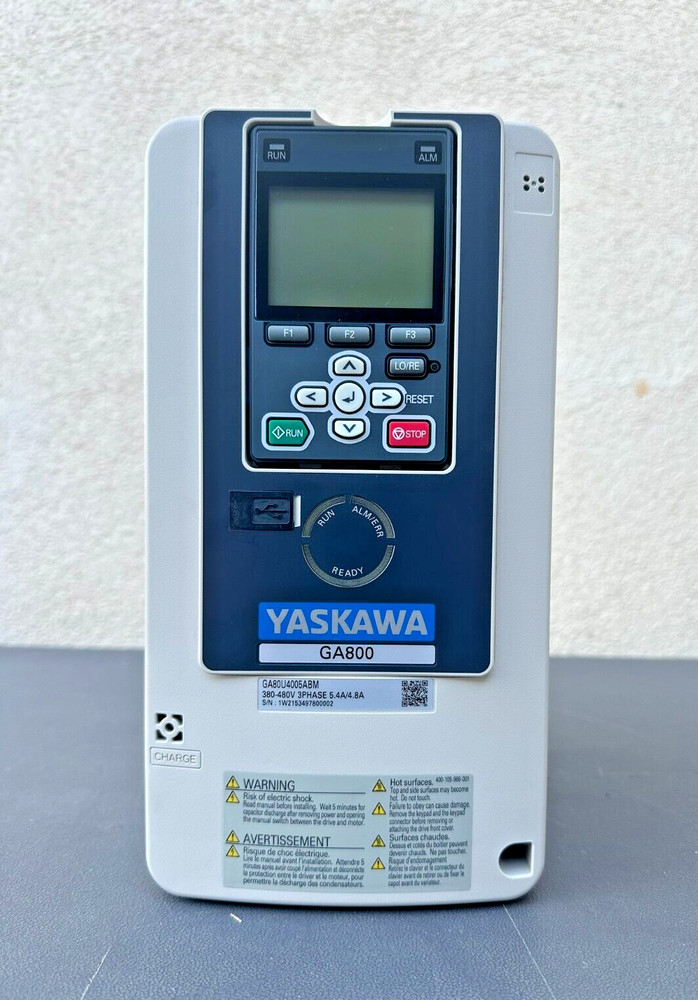 YASKAWA AC Drives, GA800 Series, CIPR-GA80U4005ABMA, 3HP, 480V, IP20 Enclosur