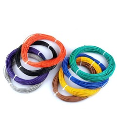 PTFE Cable Wire 28 30 awg Flexible Silver Copper Stranded Choose Colour / Length