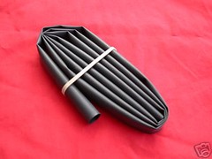 1/2″ BLACK 2:1 Ratio HEAT SHRINK TUBING 4′ FEET FREE SHIPPING