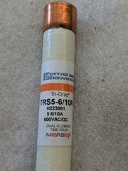 MERSEN TRS5-6/10R CLASS RK5 600VAC FUSE (LOT OF 7)