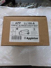 Appleton APP LL100-A Aluminum Conduit Body 1” Type LL Box of 5