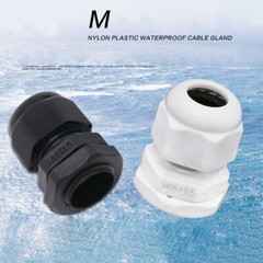 Metric Nylon Cable Electrical Gland IP68 Waterproof M12/M16/M20-M40 White/Black