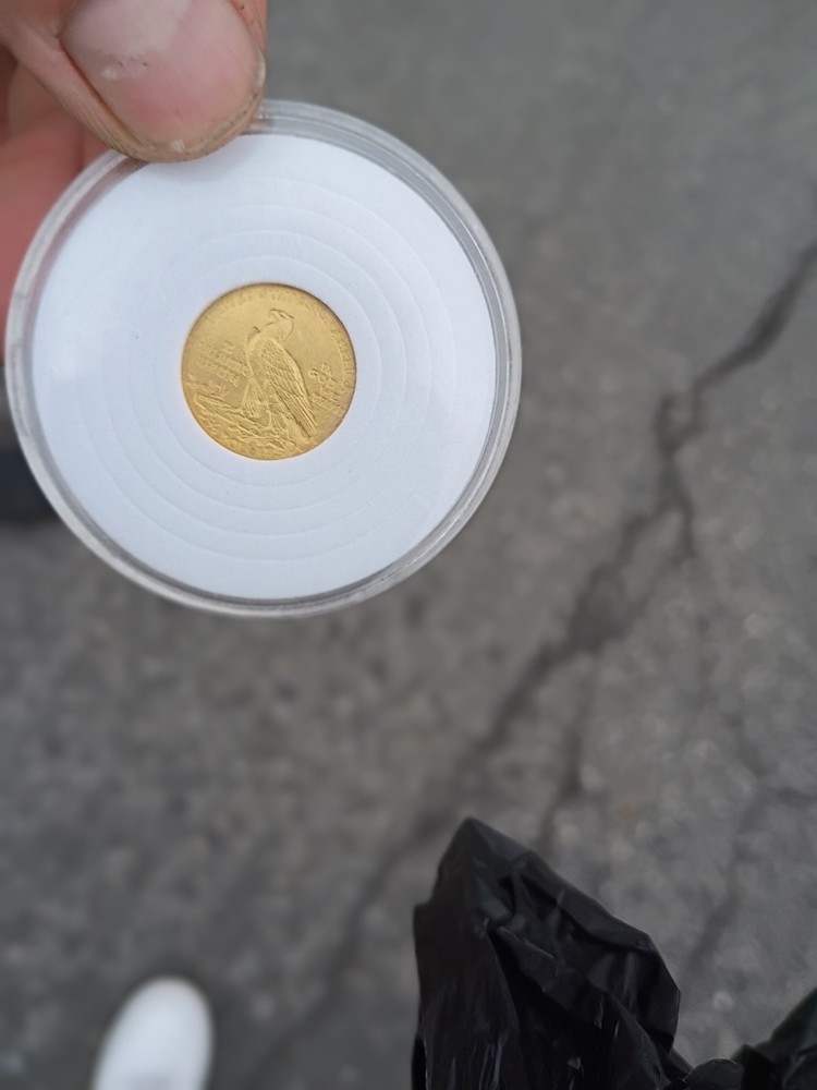 1909 indian head 2.50 gold coin