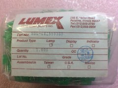 SSL-LX25593GD LUMEX LED GREEN DIFF 5X2.5MM RECT T/H 40 PIECES